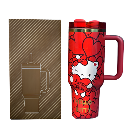 Kitty Themed Printed 40oz Tumbler Set