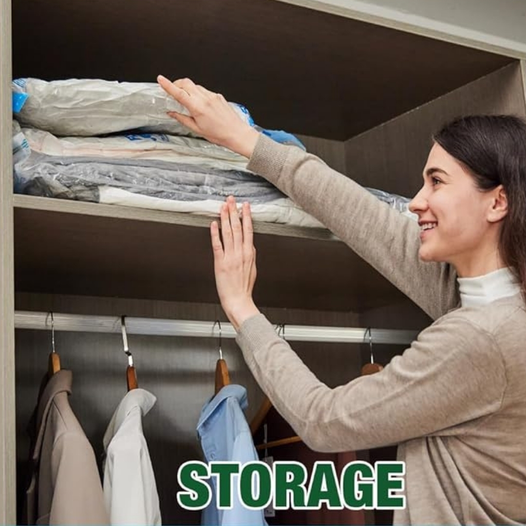 Vacuum Sealer Bags For Clothes With Travel Hand Pump