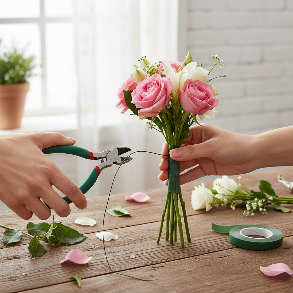 Self Adhesive Floral Tape For Artificial Flower Arrangements Crafting