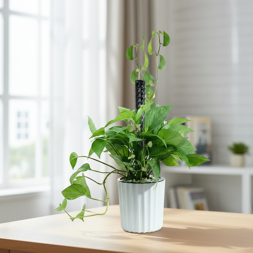 Plastic Moss Pole Plant Support Column Set For Indoor Gardeners
