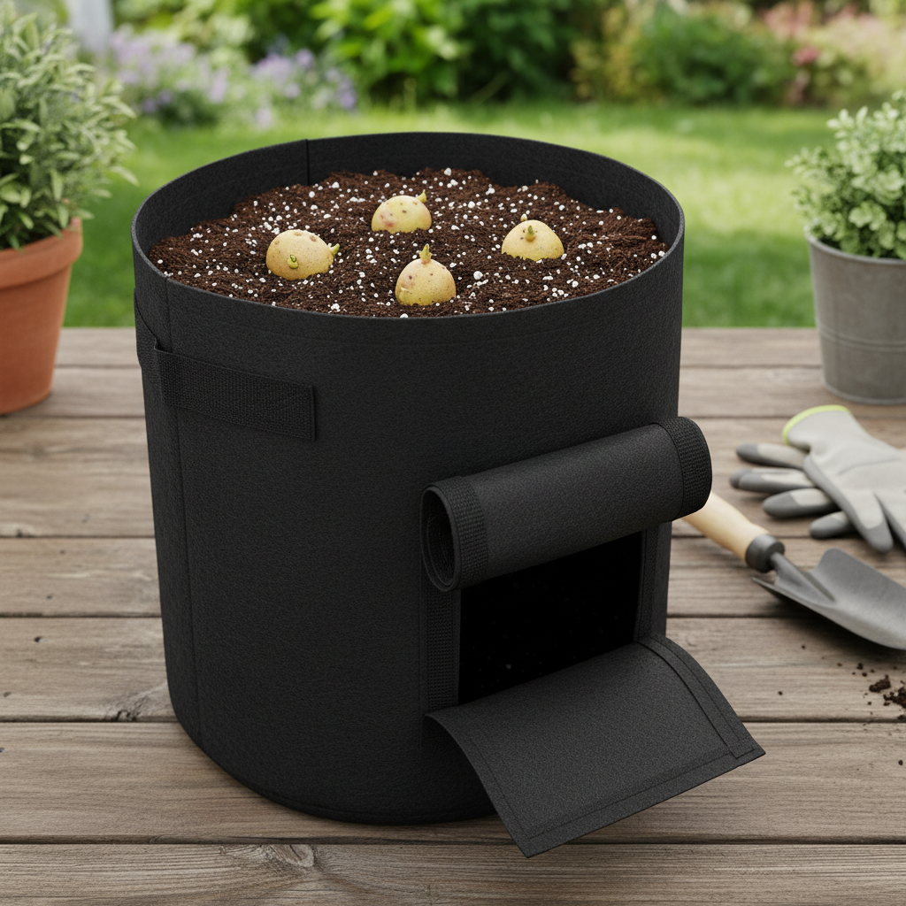 Potato Planting Bag Felt Nutrient Bucket For Vegetable Growth