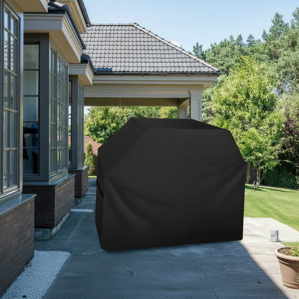 Manual Metallic Thermal BBQ Grill Cover