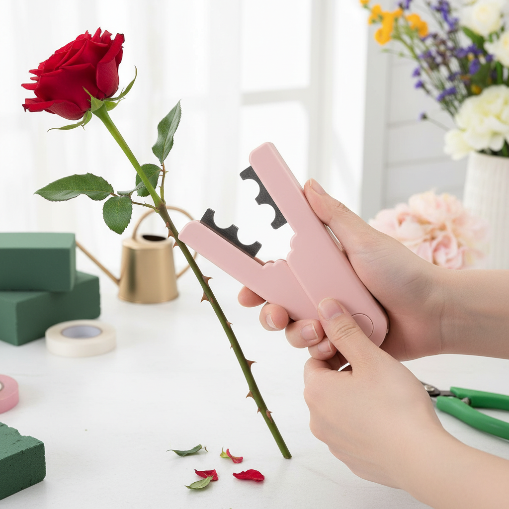 Portable Rose Thorn Stripper And Leaf Remover Gardening Tool For Flower Arranging