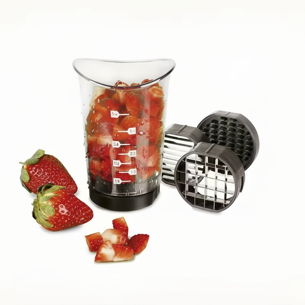 SwiftSlice Manual Vegetable Chopper Cup With Stainless Steel Blade