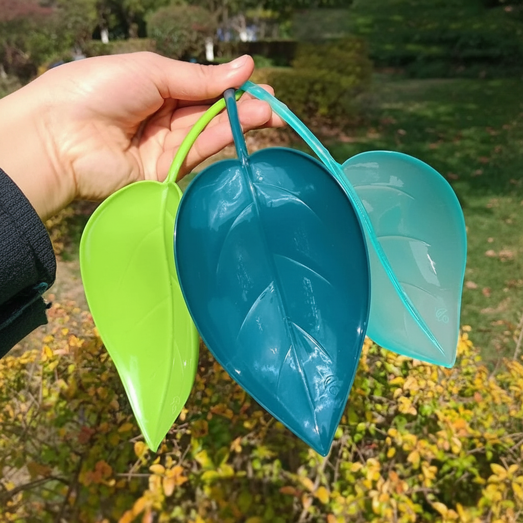 3 Piece Leaf Plant Watering Funnels For Indoor Outdoor Plant Care