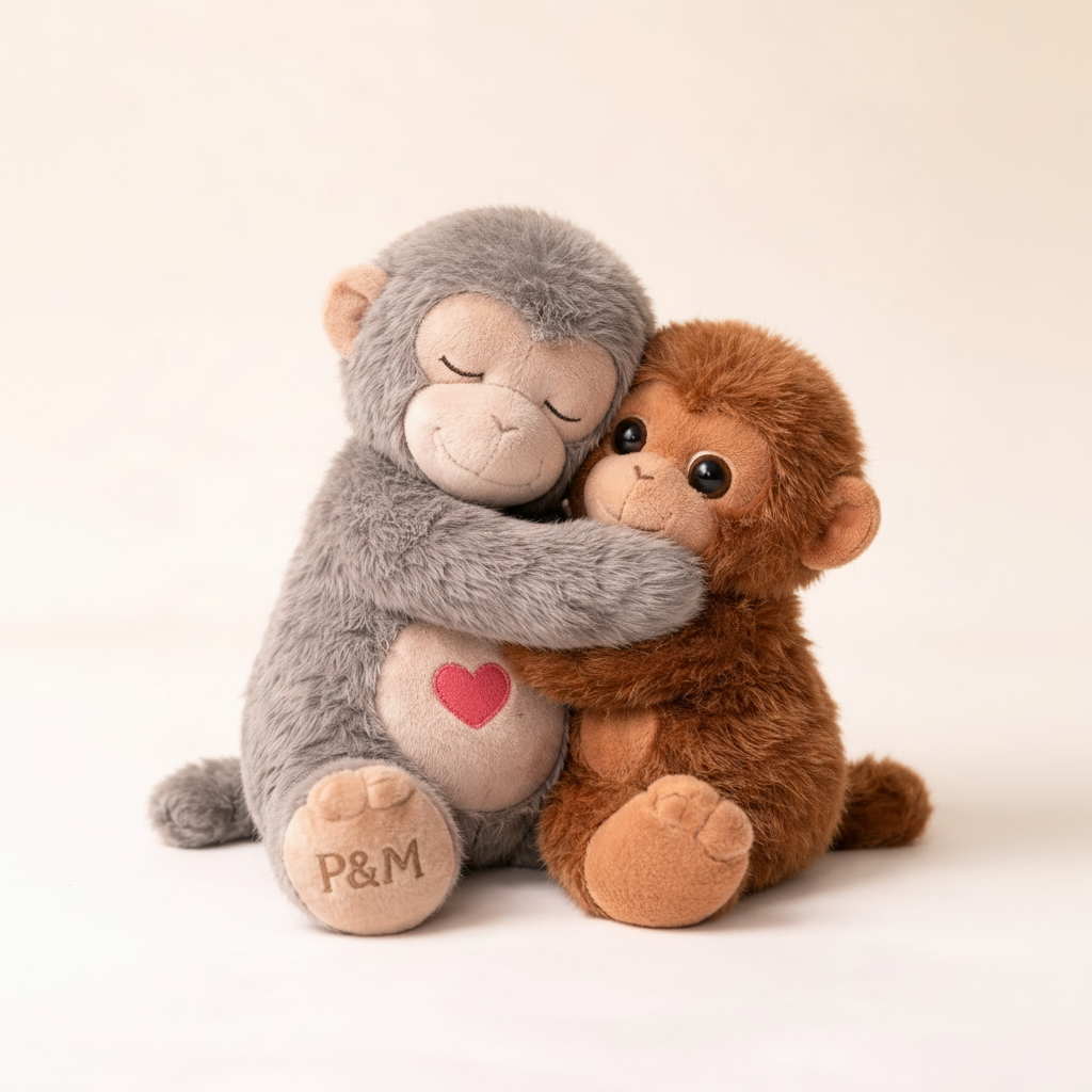 Punch Monkey And Momo Chan Stuffed Plush Toy