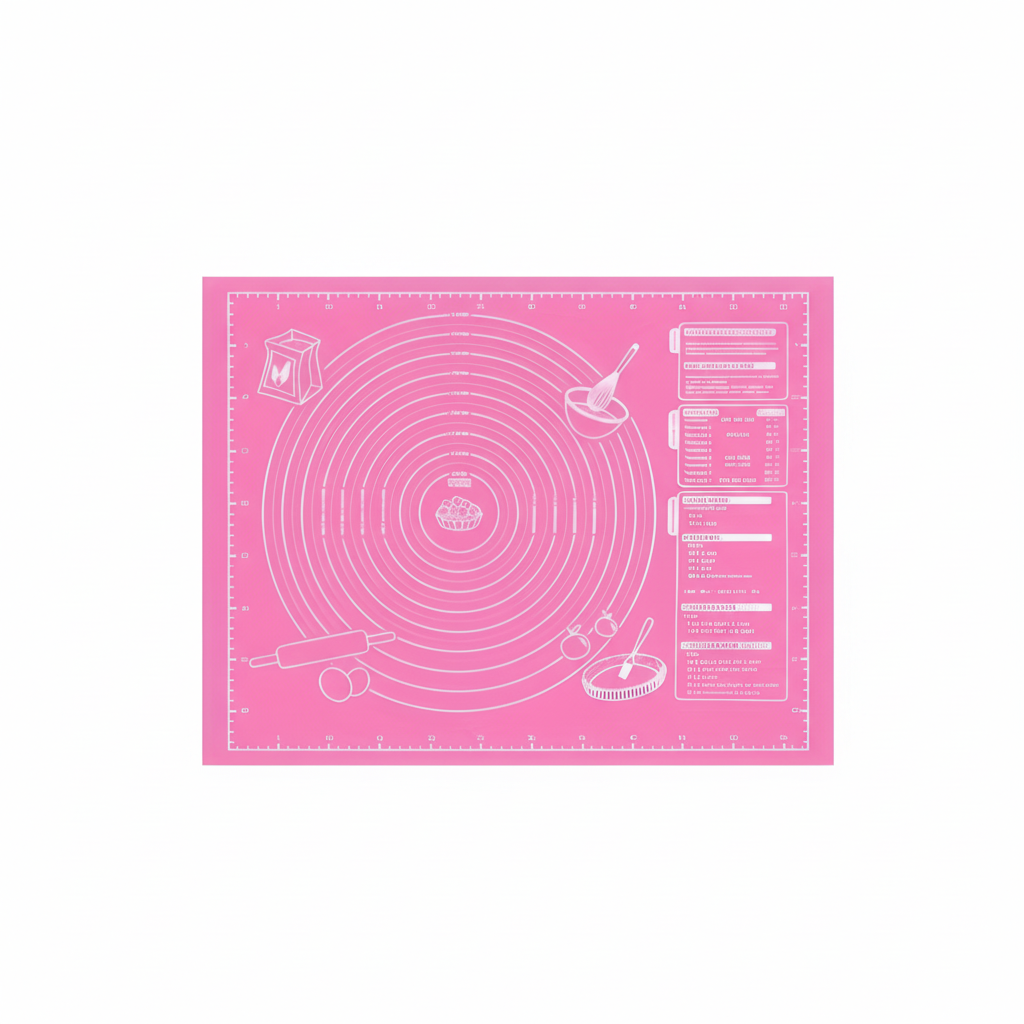 Non Slip Baking Mat With Measurements Reusable Pastry Rolling MatNon Slip Measurement Reusable Pastry Mat - Image 2