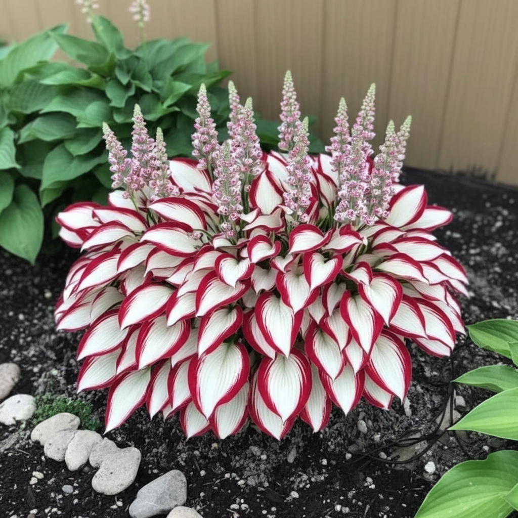 100 Pieces Of Variegated Hosta Plants For Garden