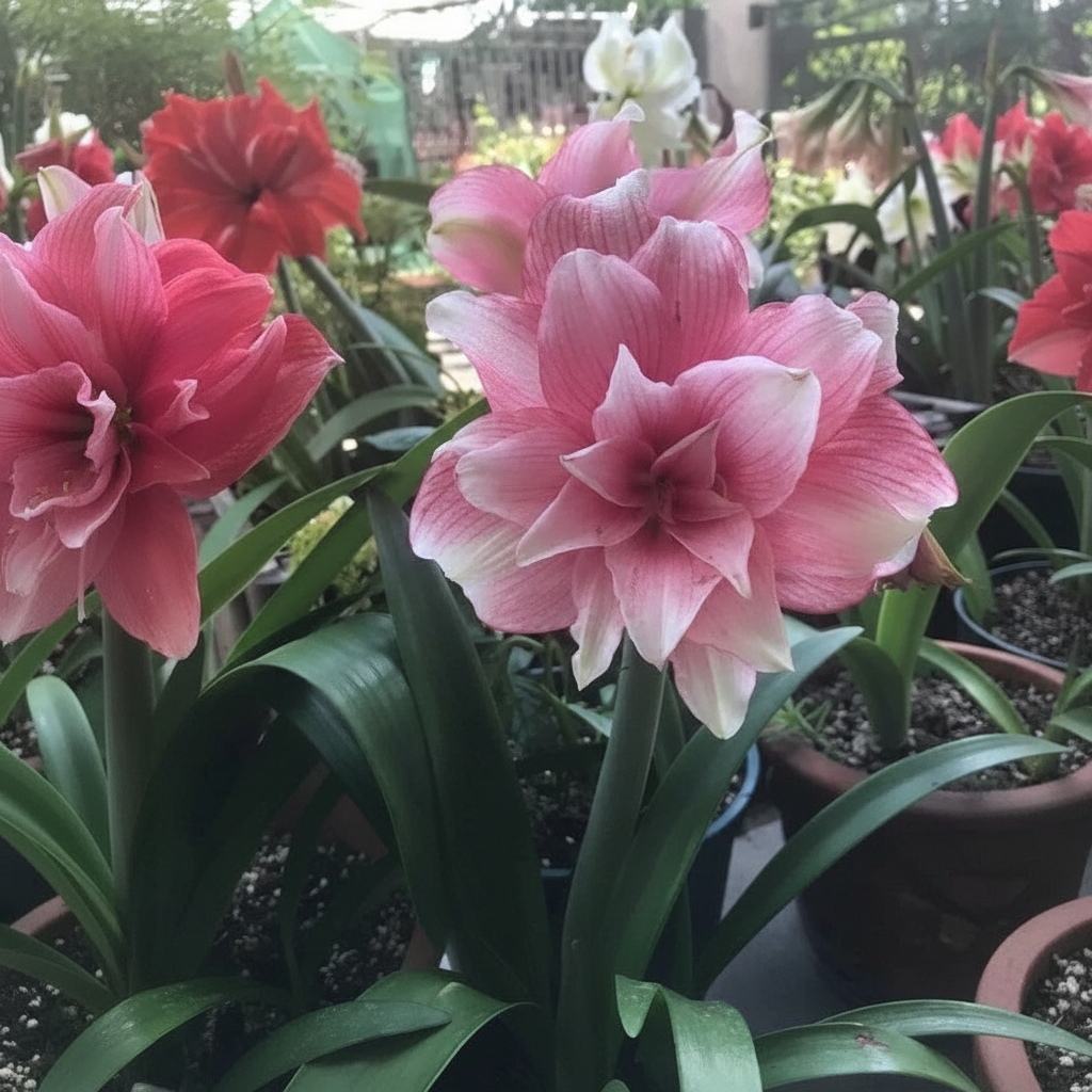 Amaryllis Flower Bulb Plant For Garden And Home Decor