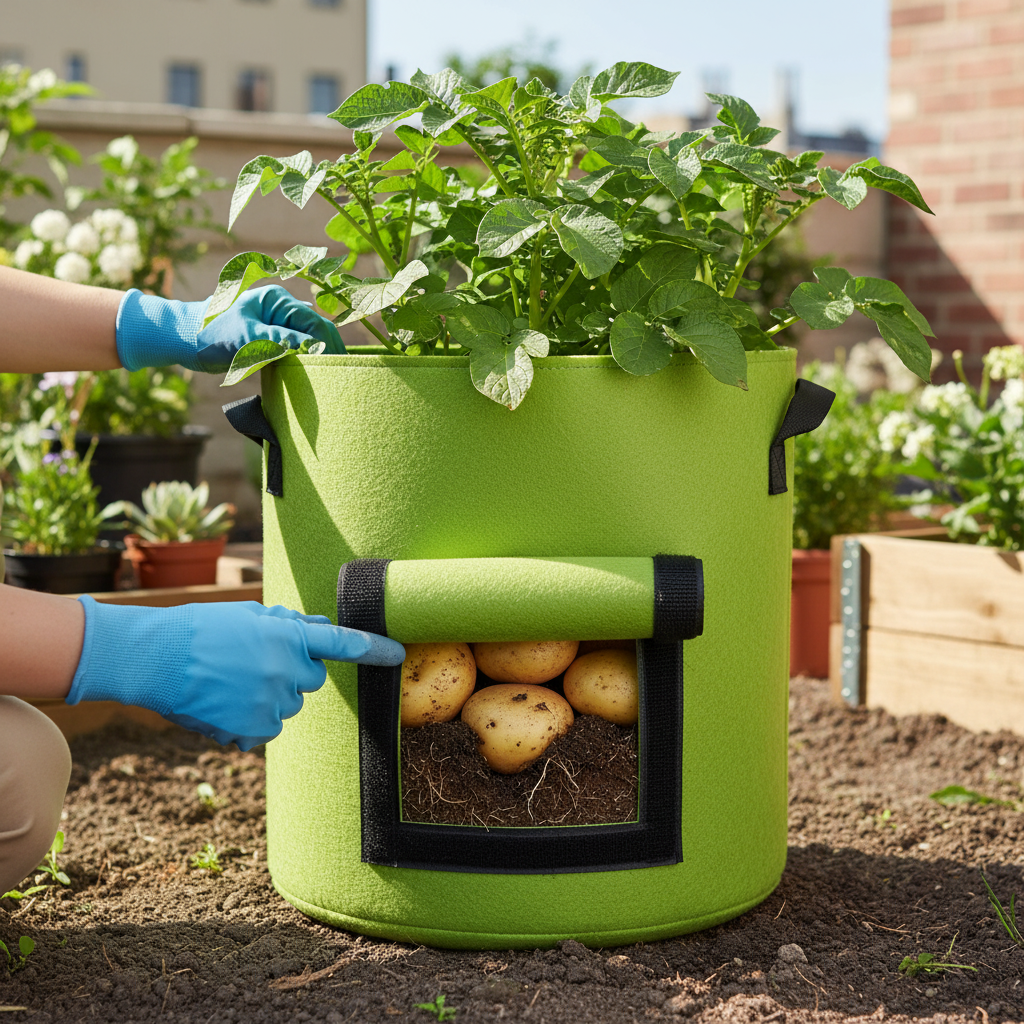 Potato Planting Bag Felt Nutrient Bucket For Vegetable Growth