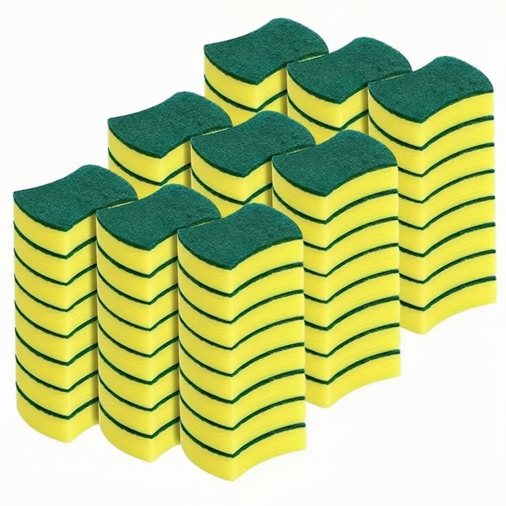 32 Piece Kitchen Cleaning Sponge Non Scratch Dish Scrub Pads Set