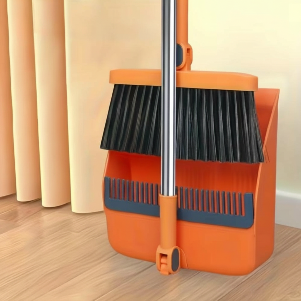 2 Piece Long Handle Broom And Dustpan Set With Floor Cleaning Sweeping Kit2 Piece Long Handle Broom And Dustpan Set With Floor Cleaning Sweeping Kit - Image 6