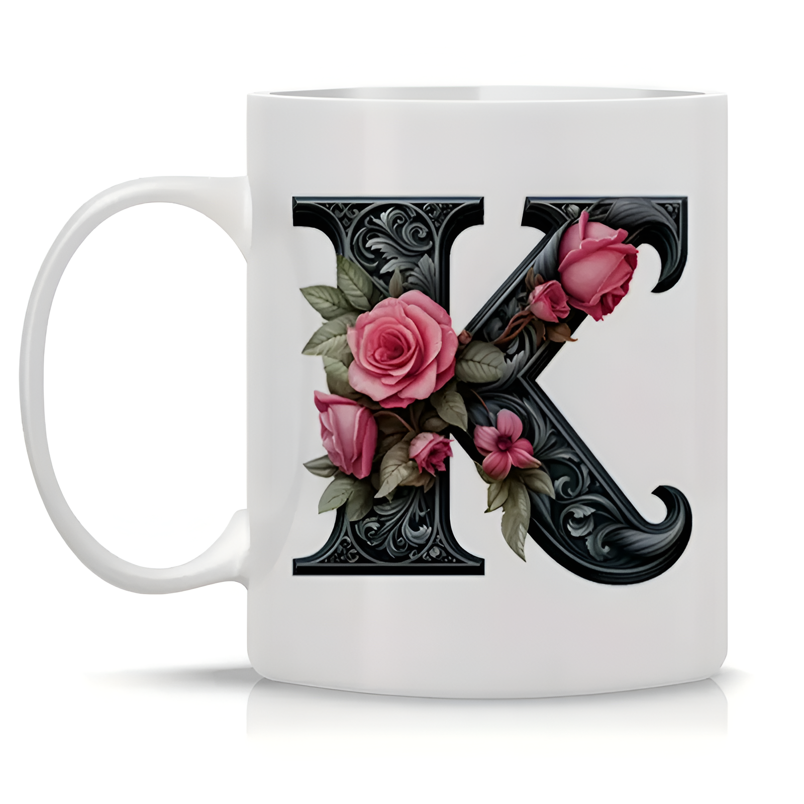 Floral Alphabet Printed Ceramic Coffee MugFloral Alphabet Printed Ceramic Coffee Mug - Image 11