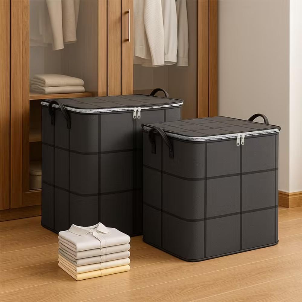 Foldable Wardrobe Storage Bag With Large Capacity Clothes Organizer BoxFoldable Wardrobe Storage Bag With Large Capacity Clothes Organizer Box - Image 2