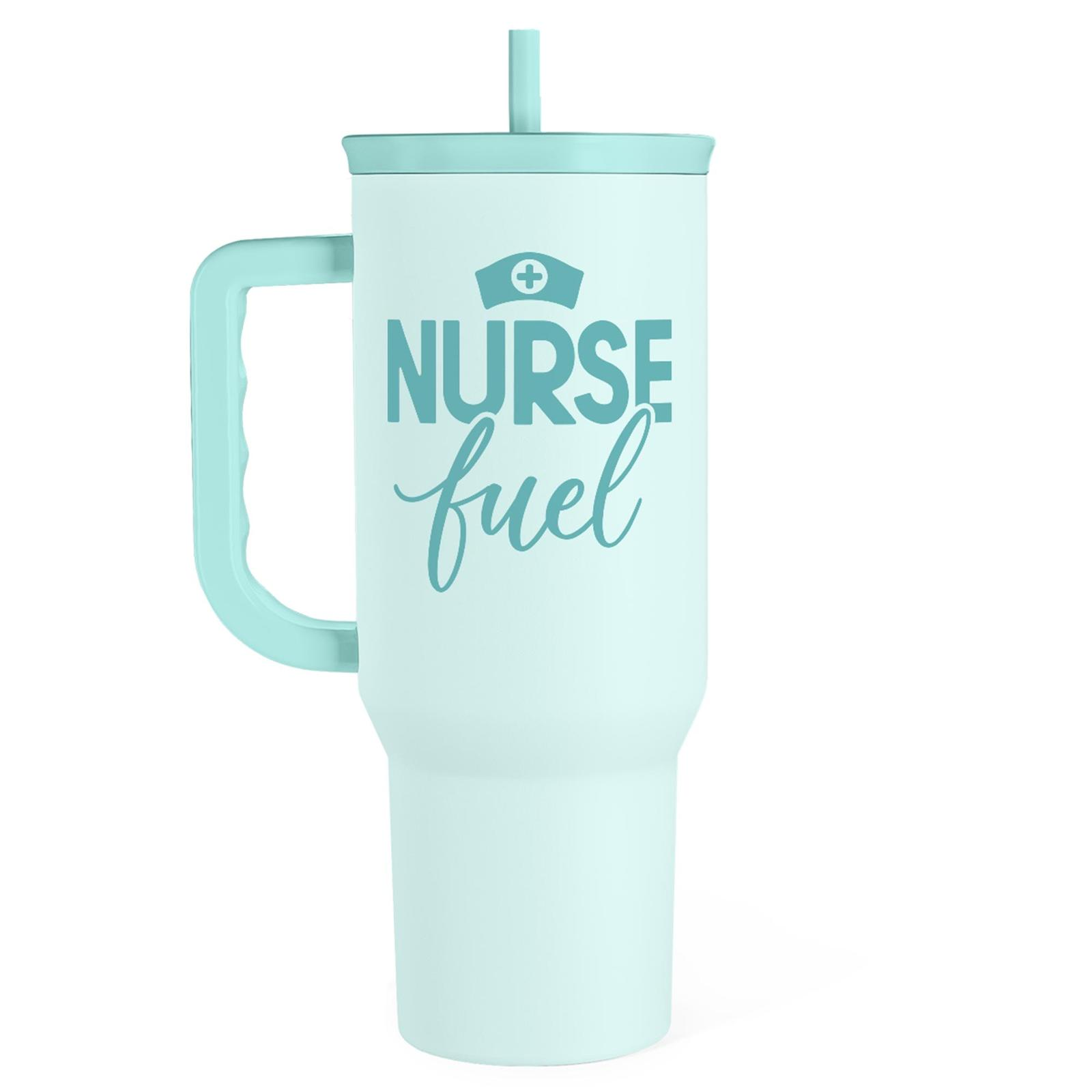 40oz Tumbler with Handle And StrawDouble Wall Vacuum Insulated Tumbler With Straw - Image 12