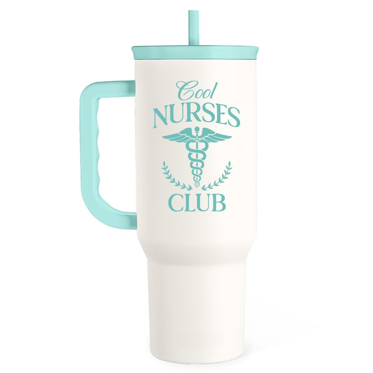 40oz Tumbler with Handle And Straw