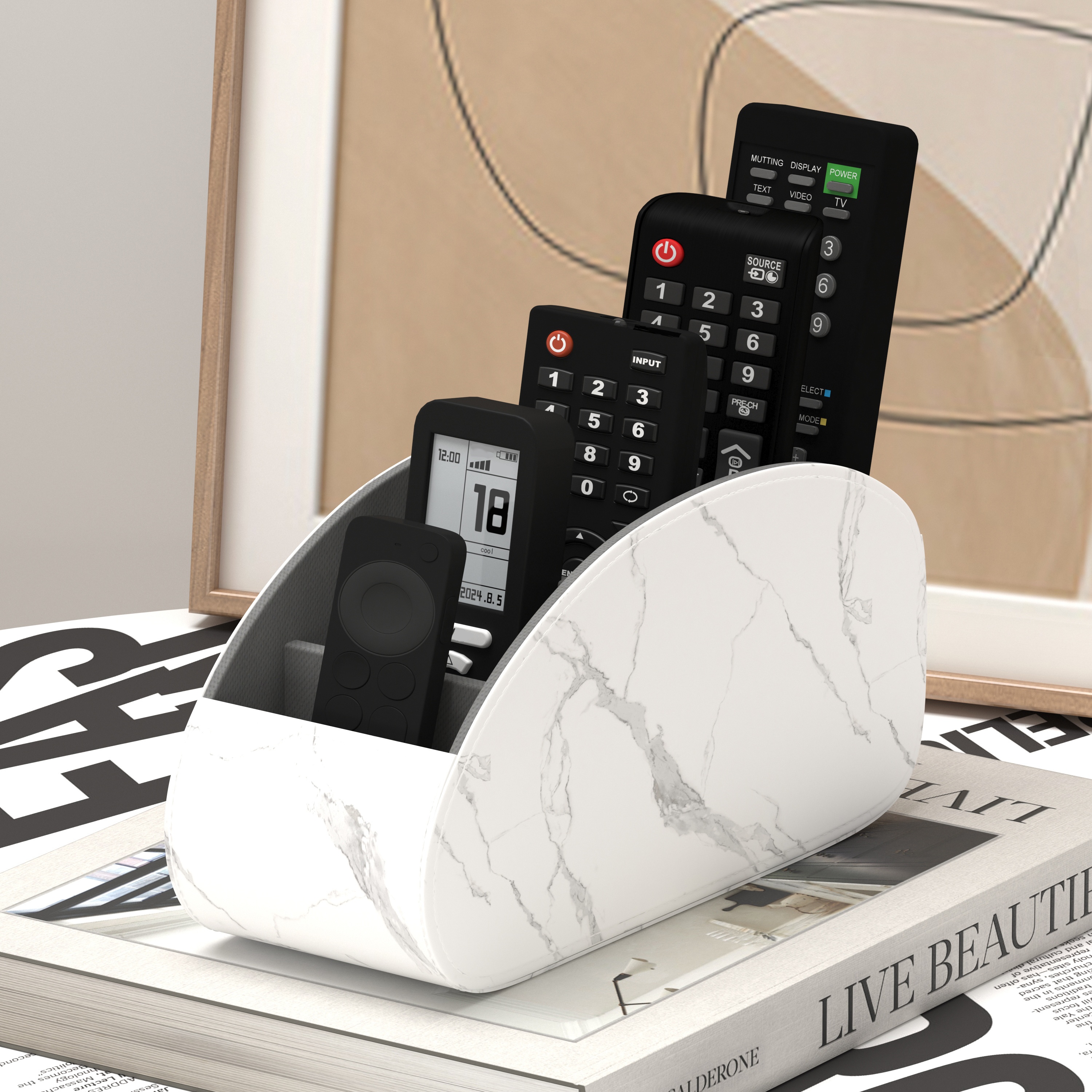 1pc PU Remote Control Holder