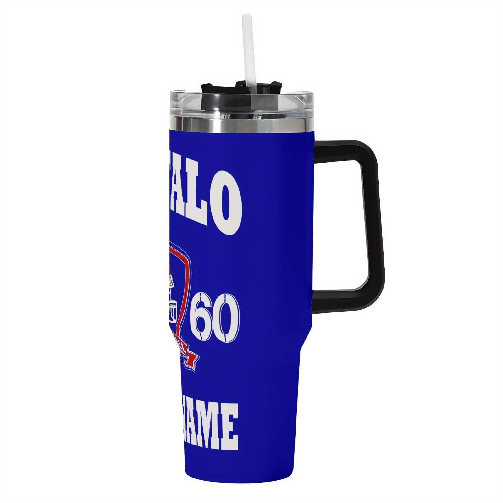 Buffalo Football-Themed 40-Ounce Stainless Steel TumblerBuffalo Bills Football Themed Travel Mug - Image 3