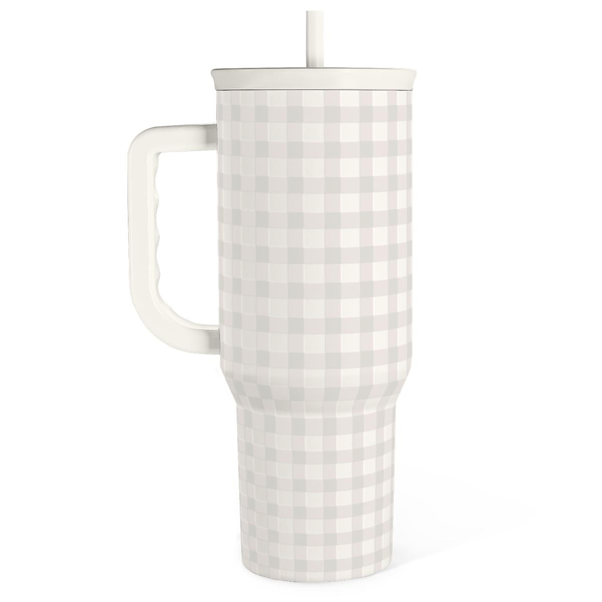 40oz Tumbler with Handle And Straw