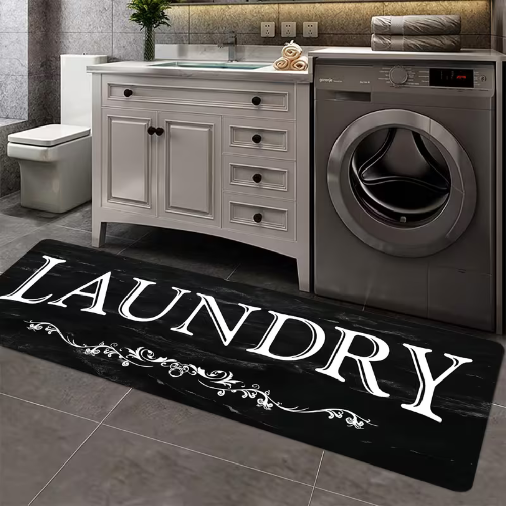 Text Pattern Floor Mat