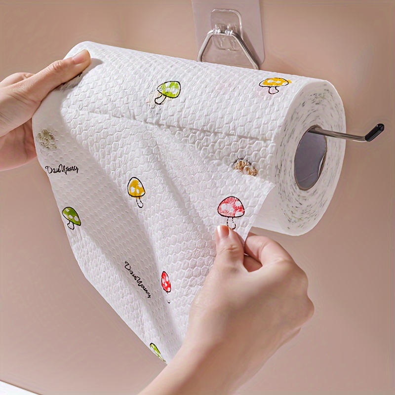 400 Sheet Cleaning Cloth Roll With High AbsorbencyReusable Nonwoven Fiber Convenient Kitchen Cleaning Rag Rolls - Image 4