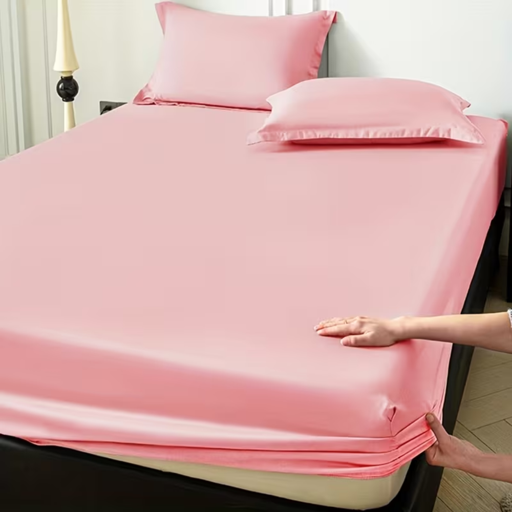 Soft Microfiber Fitted Bed SheetDeep Pocket Microfiber Fitted Bed Sheet Set - Image 11