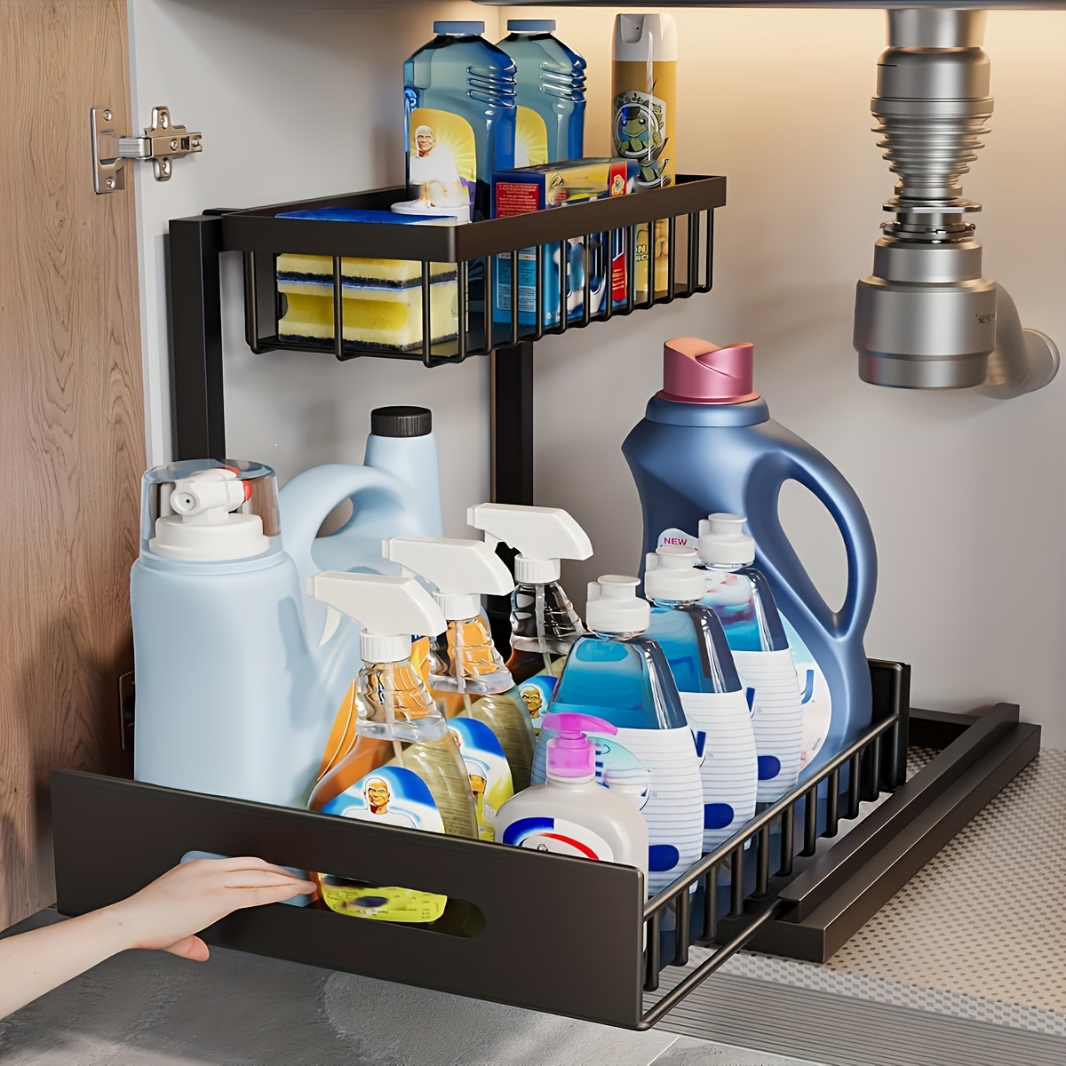 Two-Level OrganizersTwo Tier Cabinet Organizer For Bathroom And Kitchen - Image 7