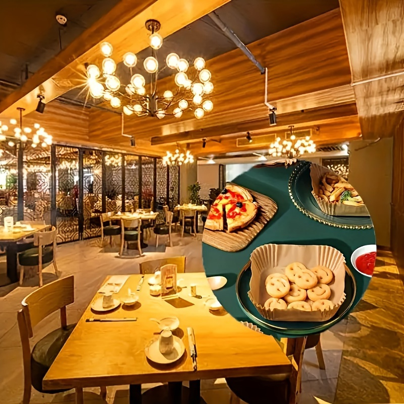 Non Stick Air Fryer Liners With Square Paper DesignNon Stick Air Fryer Liners With Square Paper Design - Image 4