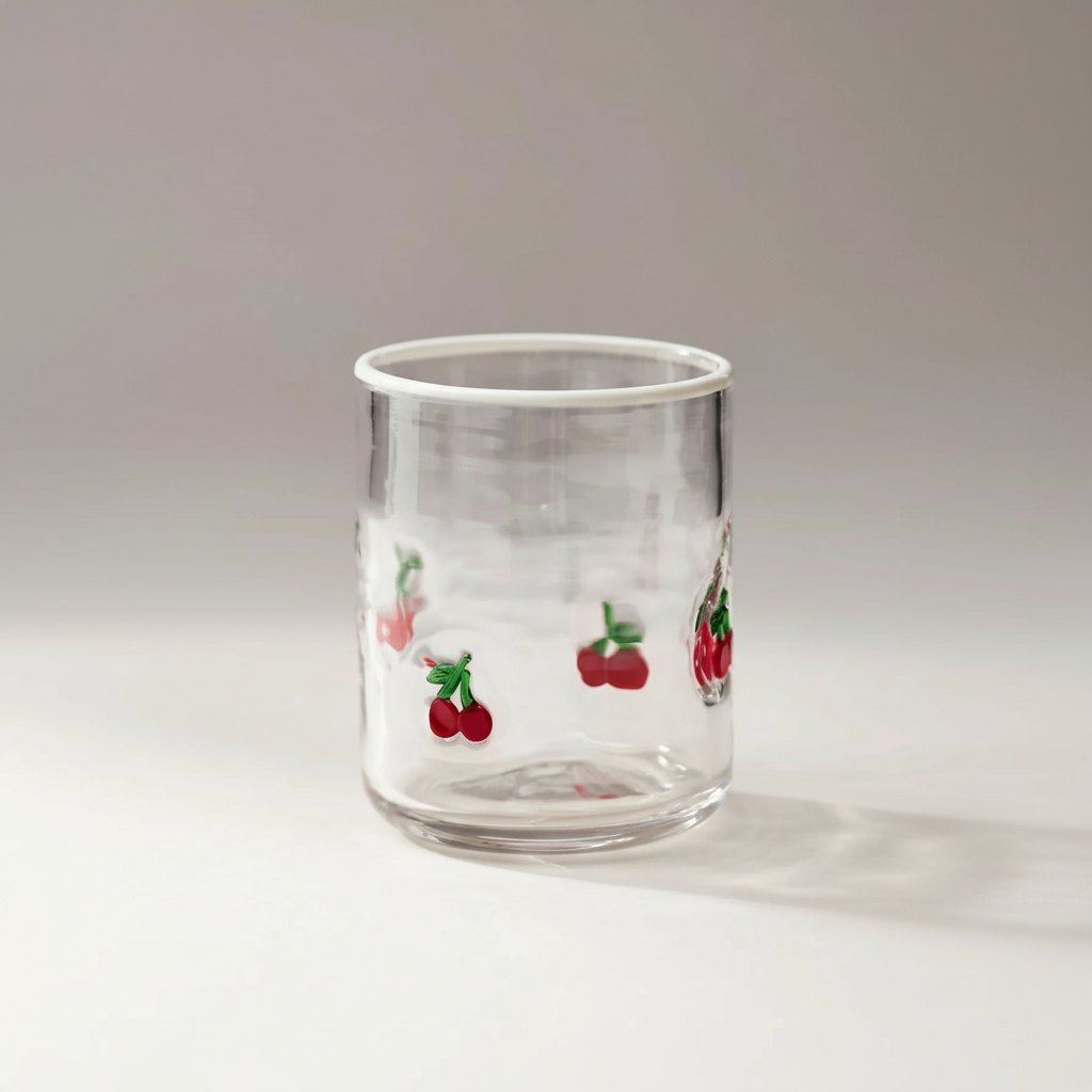 Transparent Juice Glass With Modern Design