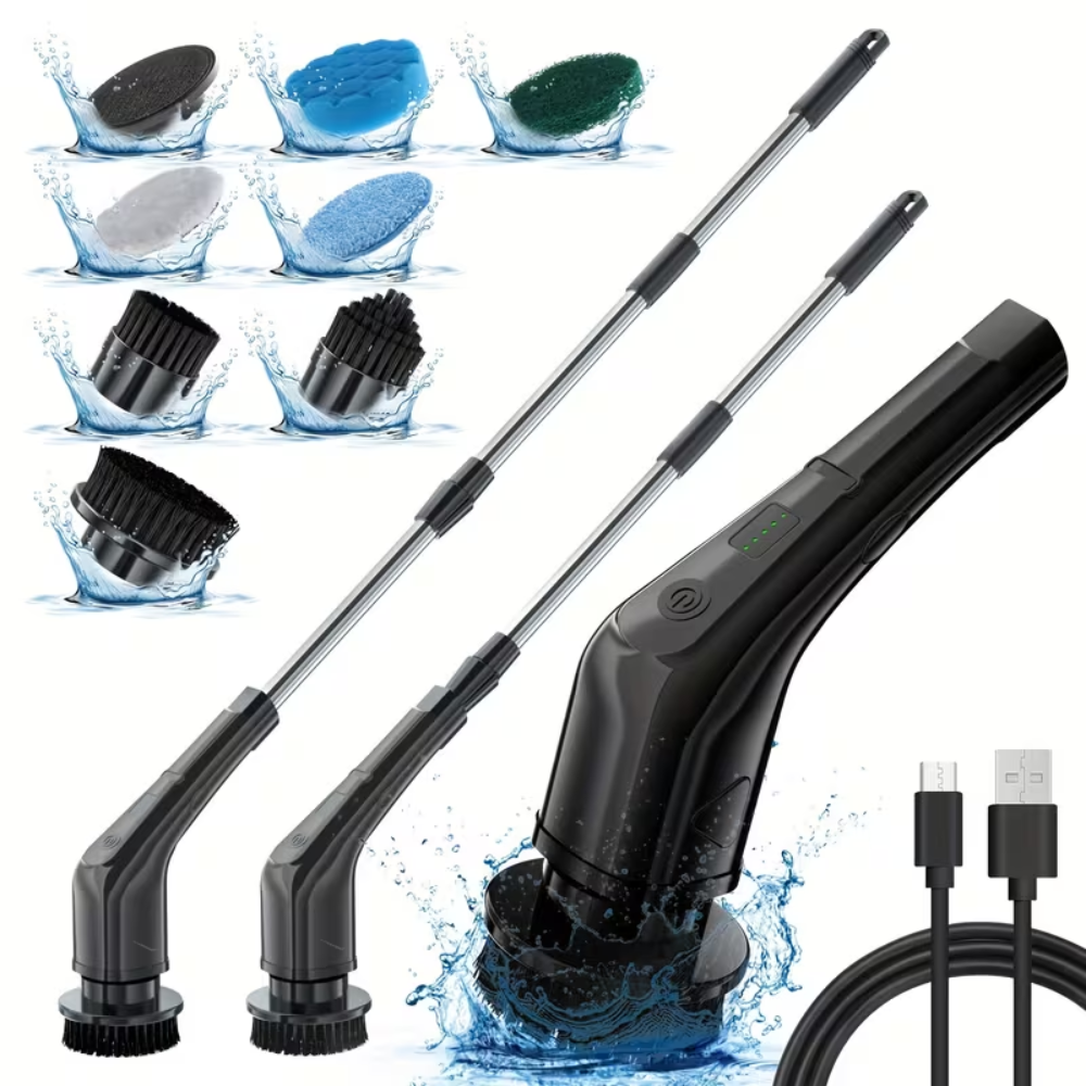Multifunction Electric Spin Scrubber Cleaning Brush7 In 1 Cordless Electric Spin Scrubber - Image 2