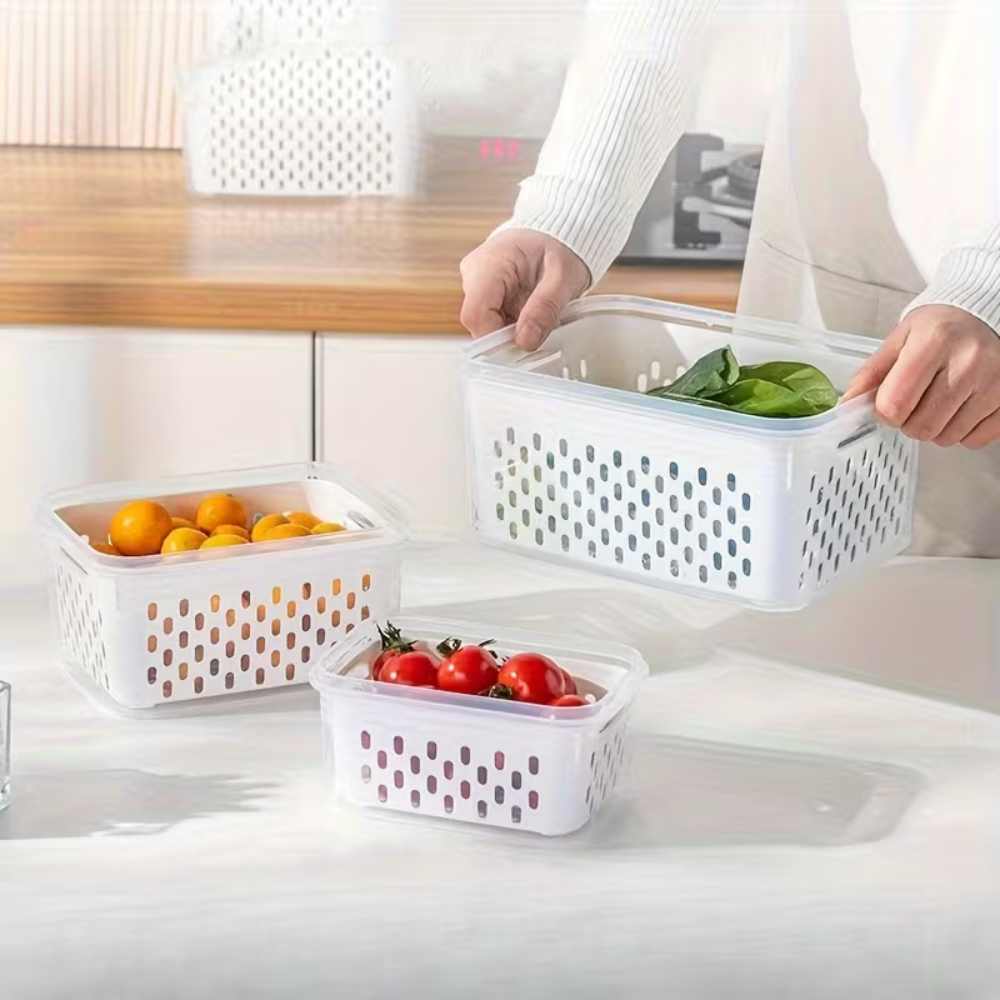 4 Piece Of Airtight Food Storage ContainersAirtight Stackable Leak Proof Food Containers - Image 2
