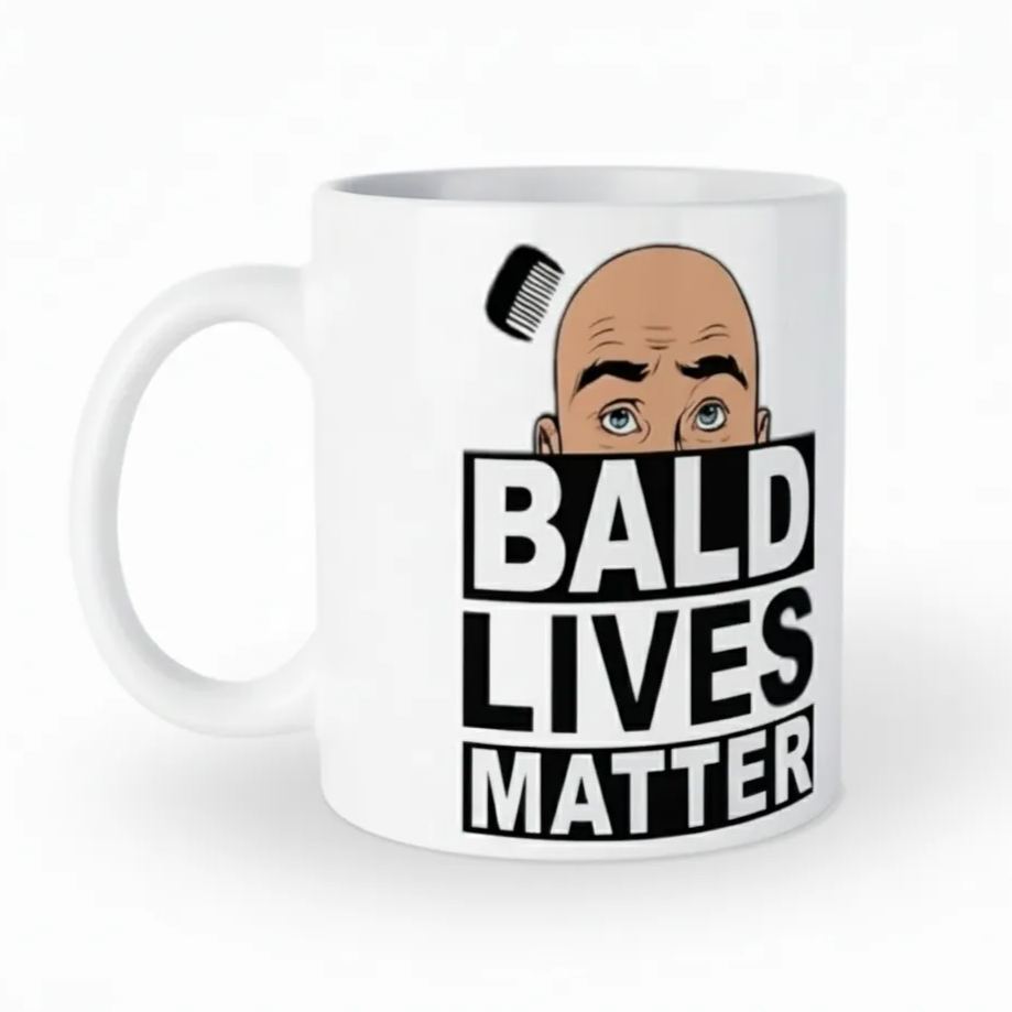 Ceramic Mug With Fun Text And Cartoon Art