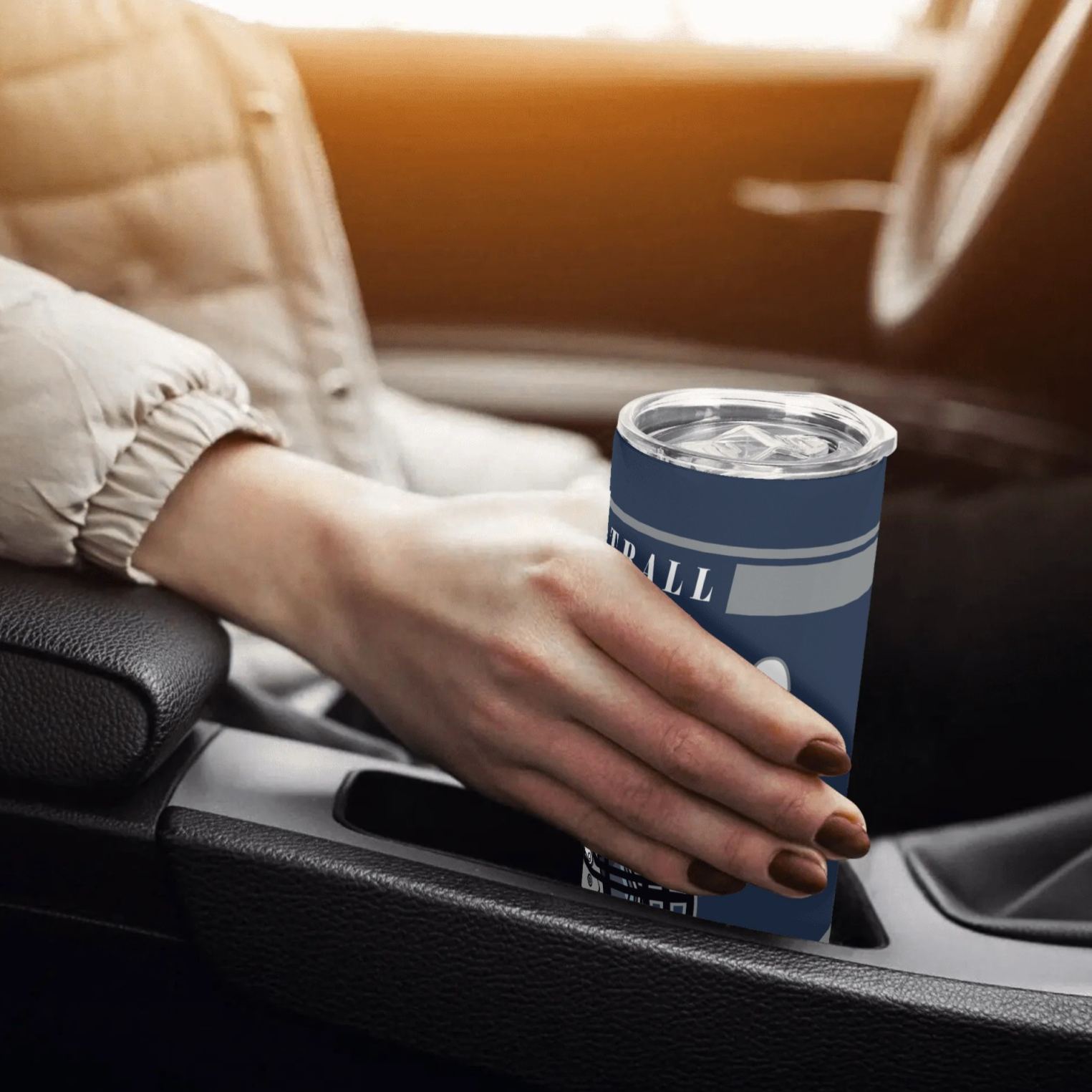 Custom Dallas Football Theme Stainless Steel Travel MugCustom Dallas Cowboys Football Themed Travel Tumbler - Image 5