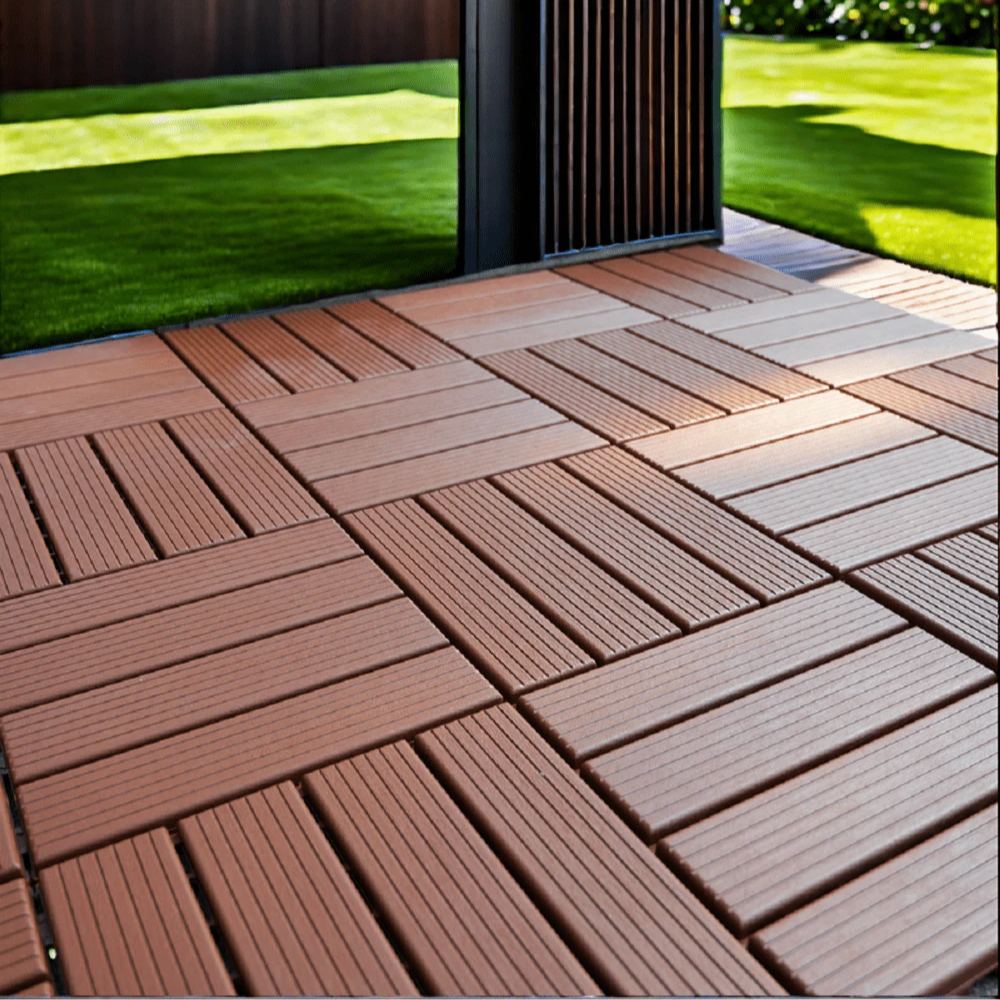 44 Pack Of Interlocking Patio Deck Tiles