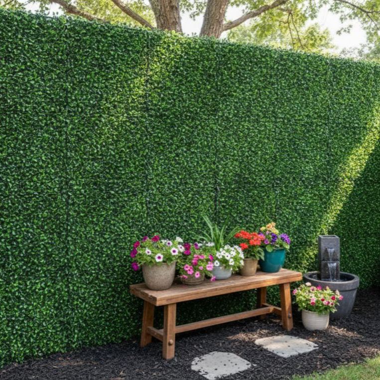 Artificial Boxwood Hedge Panels