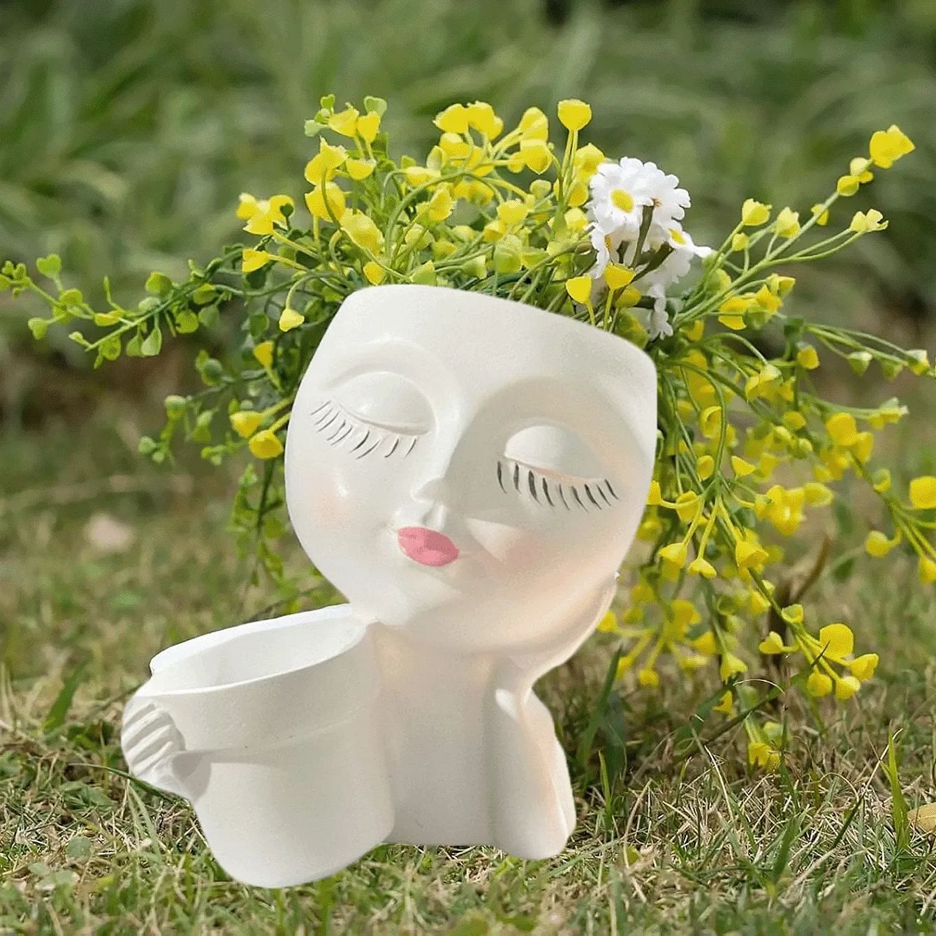 Planter Pot With Drainage Hole For Indoor Outdoor Decor