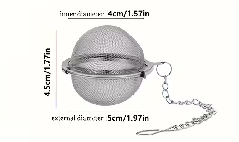 1 pack stainless steel seasoning bag marinade bag spice bag soup and stew hot pot separating filter ball 2