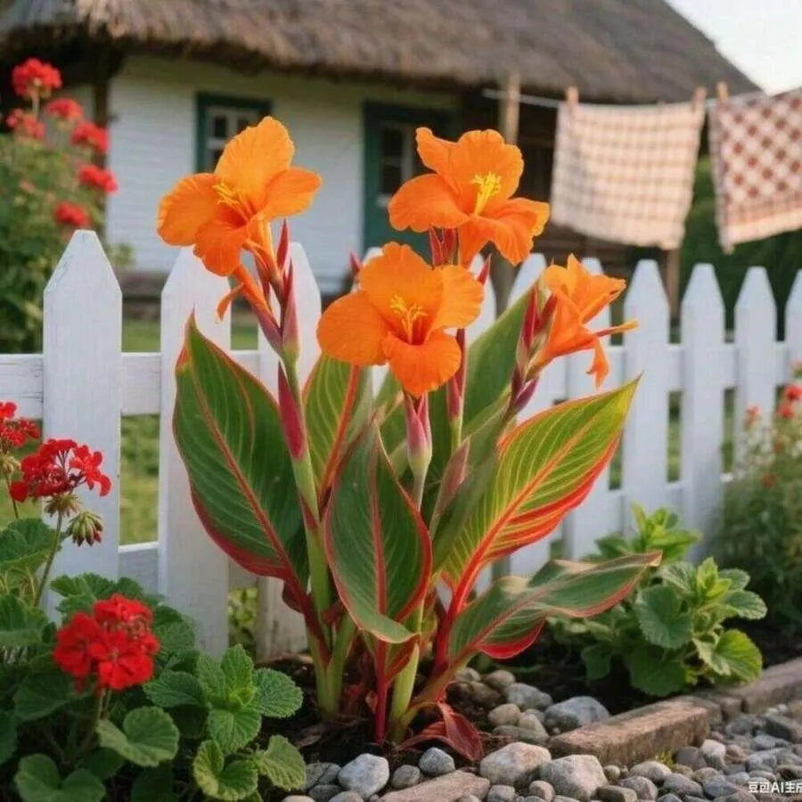 Vibrant Orange Lily Flower Plant For Garden Beds