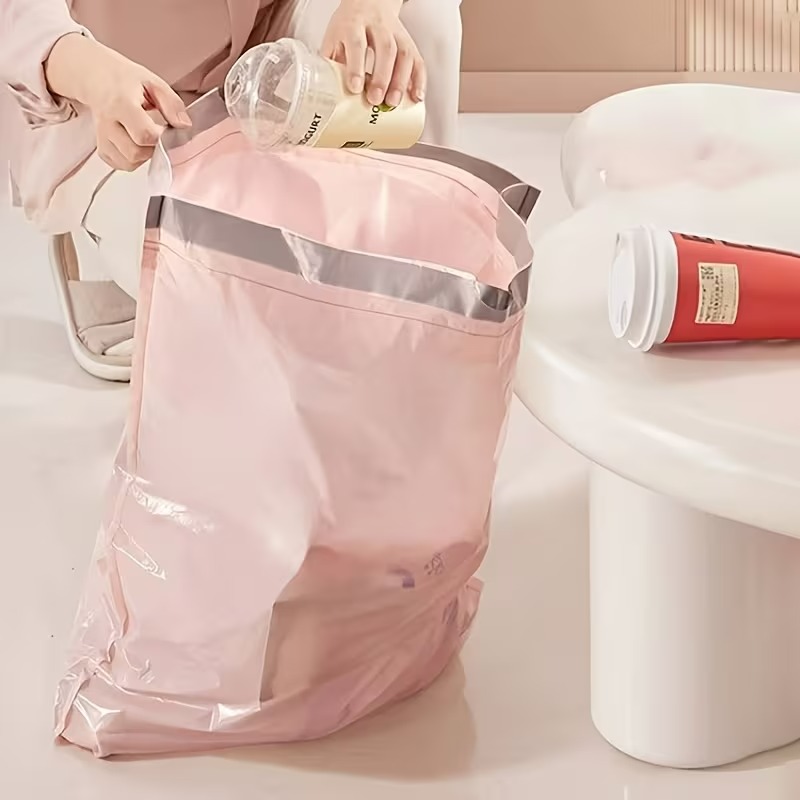 50 Piece Of Kitchen Trash Drawstring Thick Waste Bag Roll50 Piece Of Drawstring Kitchen Household Trash Bags  - Image 2
