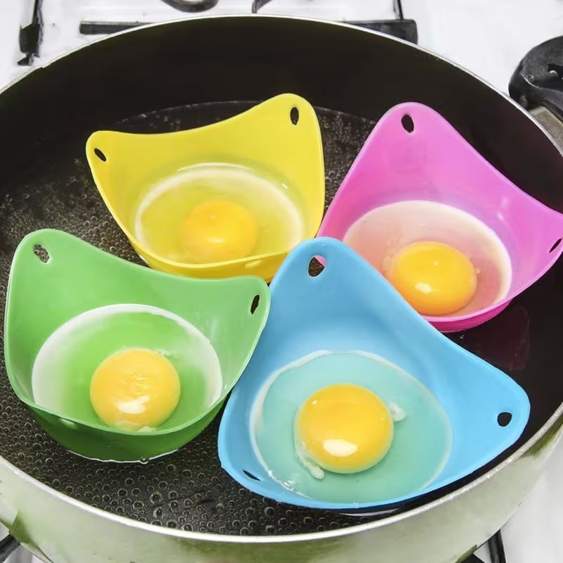 4pcs Silicone Egg Cooker 