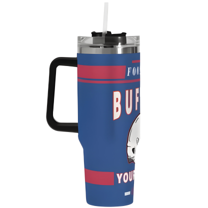 40oz 1pc Customized Buffalo Football Stainless Steel Insulated Tumbler