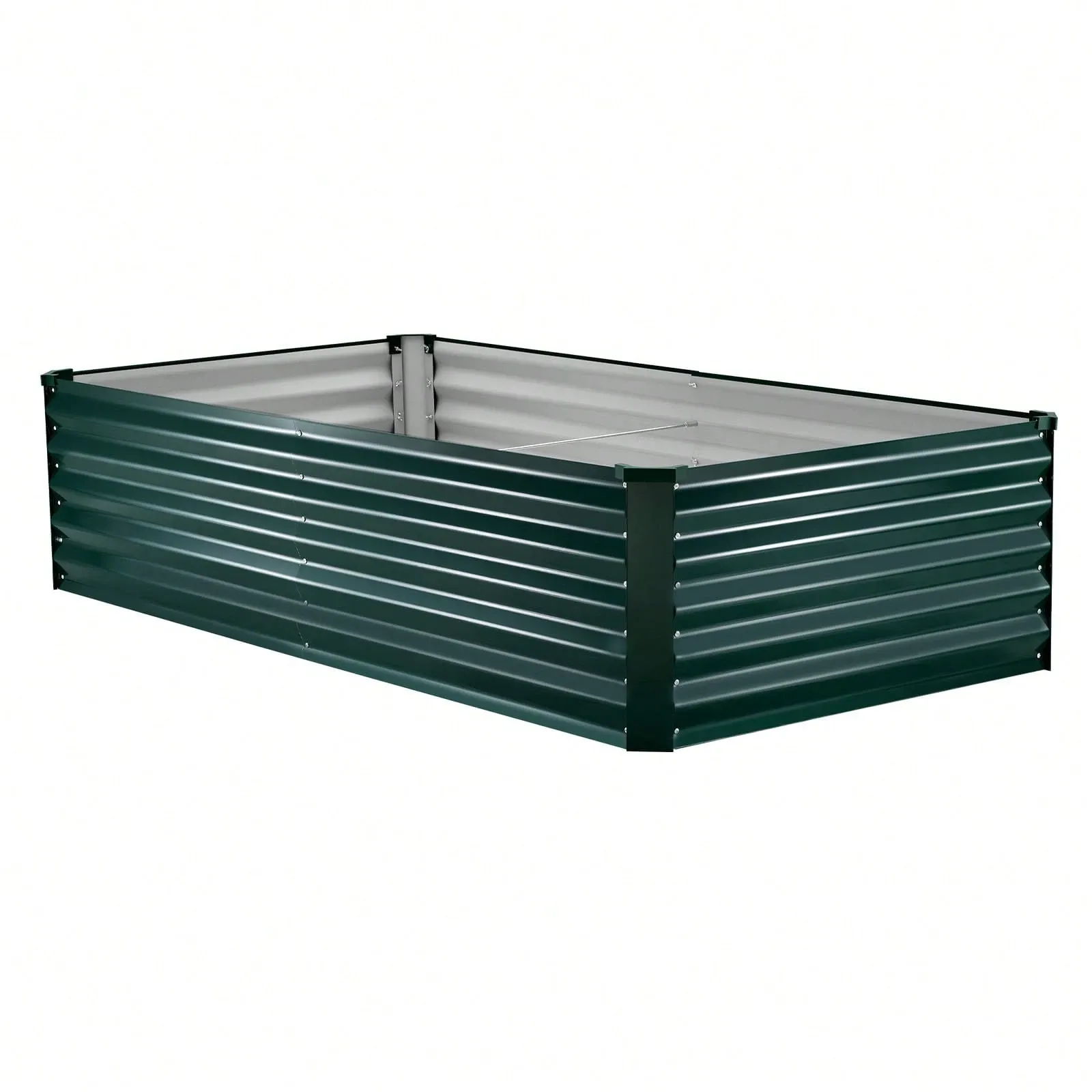 Galvanized Raised Garden Bed Open Bottom Steel Planter Box