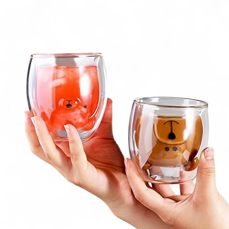 Bear Design Double Layer Coffee MugBear Design Double Layer Coffee Mug - Image 5