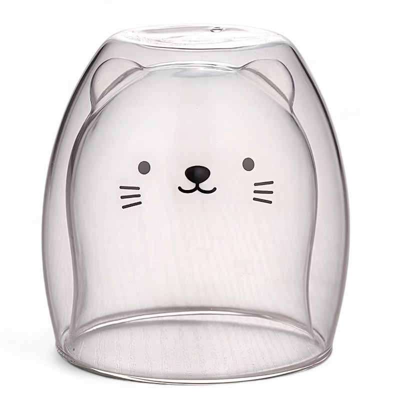 Bear Design Double Layer Coffee Mug