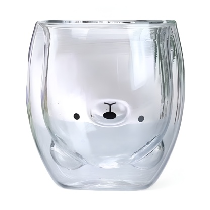 Bear Design Double Layer Coffee Mug