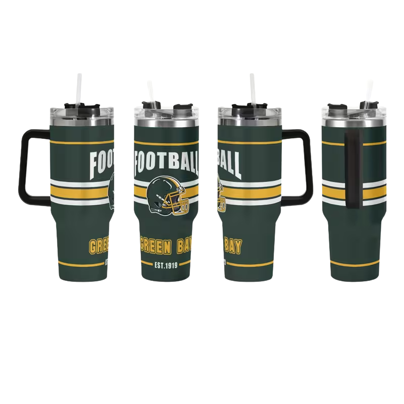 Insulated Tumbler with Lid & Straw