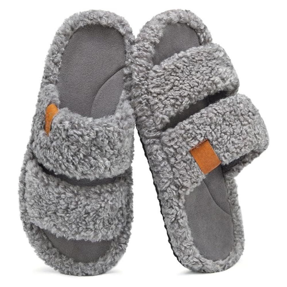 Soft Fuzzy Slippers For Women With Memory Foam Comfort