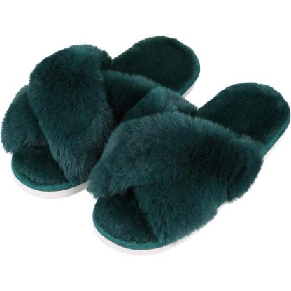 Women Plush Crossband Cozy Slippers-Comfy Garden Clogs