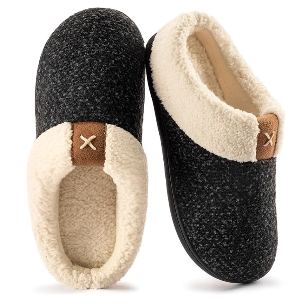 Slip On Slippers With Memory Foam And Anti Skid Sole