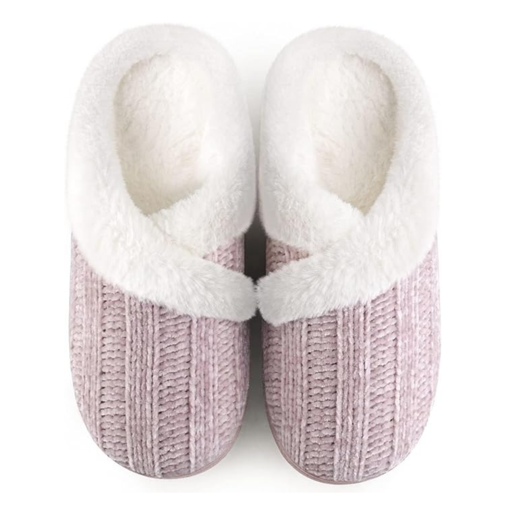 Furry Fleece Lined Slippers For Women